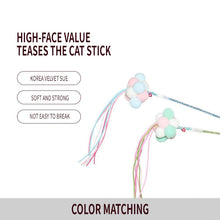 Load image into Gallery viewer, Cat Interactive Toy Stick Feather Wand With Small Bell Mouse Cage Toys Plastic Artificial Colorful Cat Teaser Toy Pet Supplies
